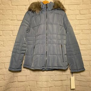 Calvin Klein Women's Traditional Down Coat Blue L